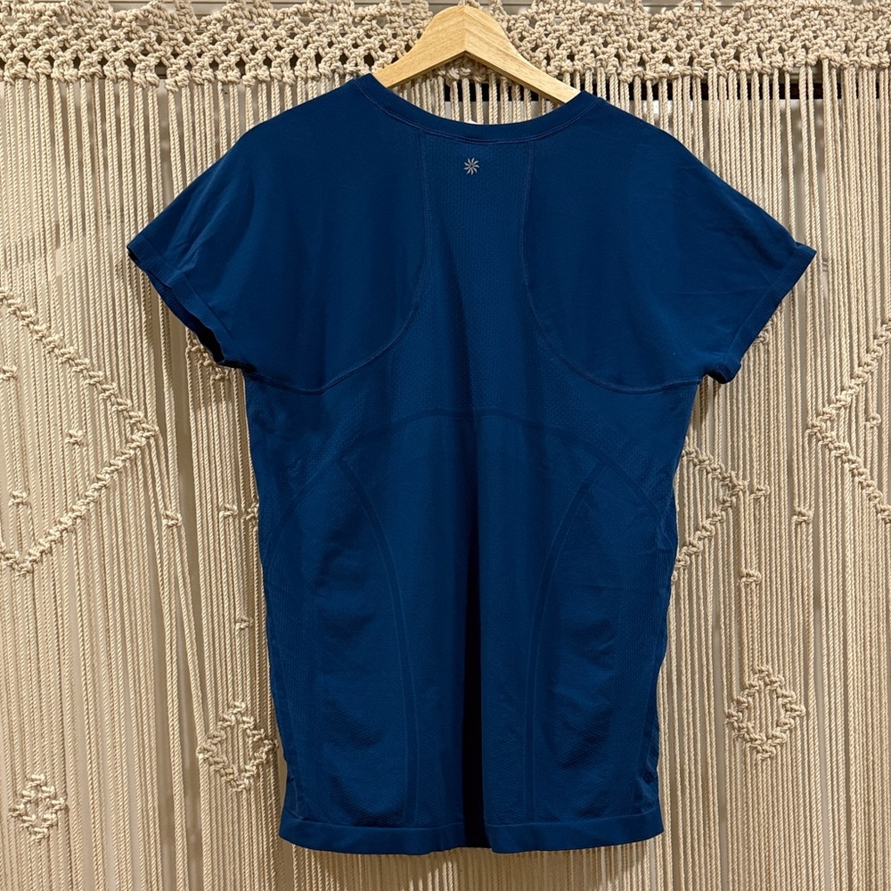 Athleta Navy Short Sleeve Tee - Picture 3 of 7